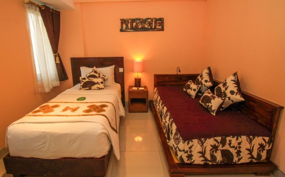 Tampilan Bedroom Hotel di Kupu Kupu Jimbaran