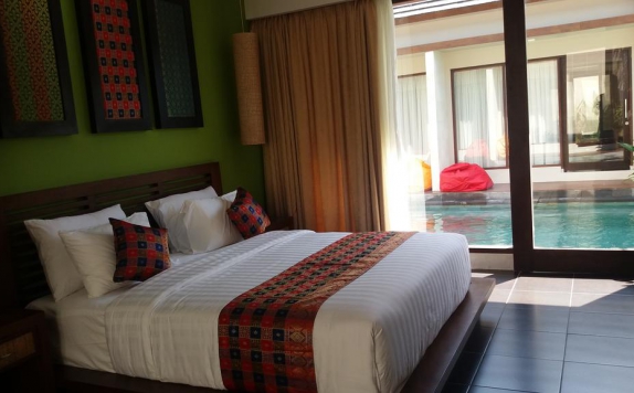 Tampilan Bedroom Hotel di La Leela Jimbaran