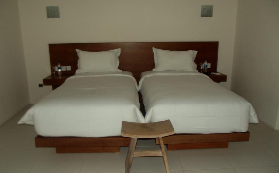 guest room twin bed di L Bajo Hotel