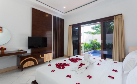 Tampilan Bedroom Hotel di Mano Villa Seminyak