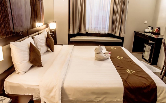 Tampilan Bedroom Hotel di Permata Kuta Hotel