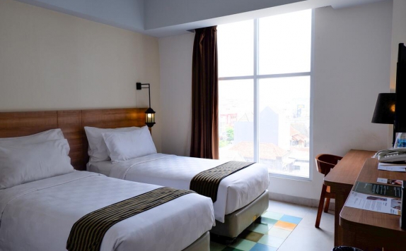 Tampilan Bedroom Hotel di Pesonna Tugu Yogyakarta