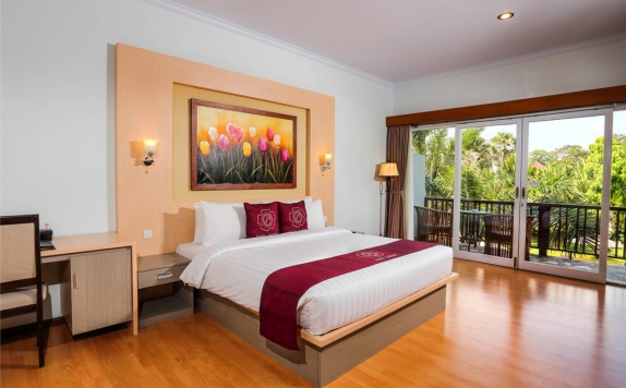 Tampilan Bedroom Hotel di Puri Saron Seminyak