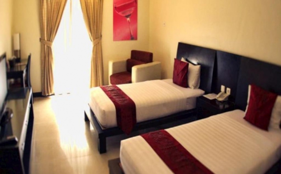 guest room twin bed di Rama Garden Hotel