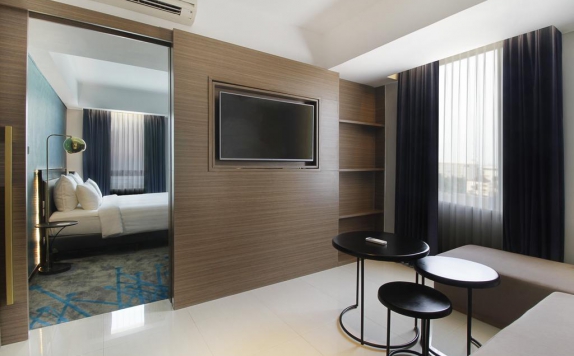 Tampilan Bedroom Hotel di Swiss-Belinn Airport Surabaya