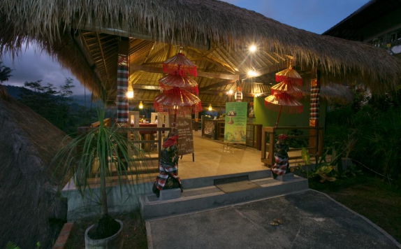 Tampilan Restoran Hotel di Teras Bali Sidemen