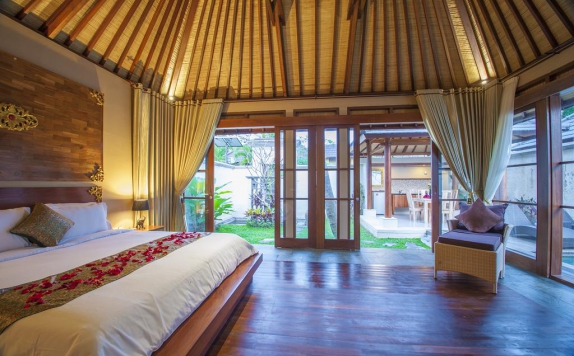 Tampilan Bedroom Hotel di The Kampung Ubud Villa