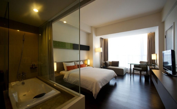 Guest room di The Premiere Hotel Pekanbaru by Grand Zuri