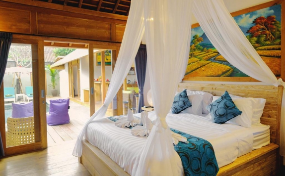 Tampilan Bedroom Hotel di The Secret Jungle Villas