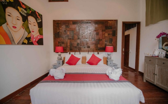 Tampilan Bedroom Hotel di The Secret Jungle Villas