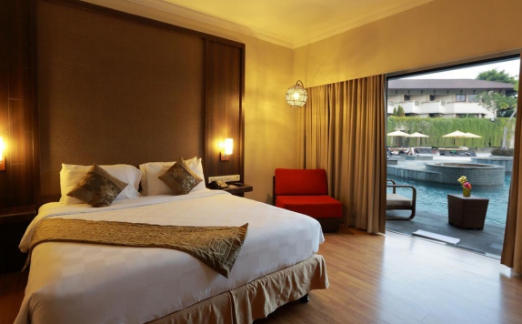 Tampilan Bedroom Hotel di The Singhasari Resort and Convention