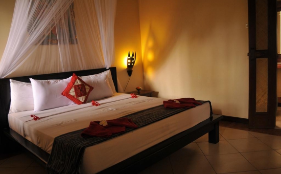 Tampilan Bedroom Hotel di Tirtasari Bungalows and Spa