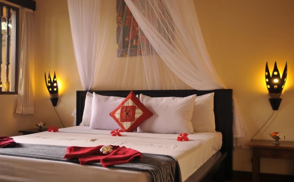 Tampilan Bedroom Hotel di Tirtasari Bungalows and Spa