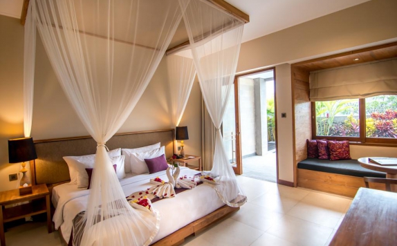 Tampilan Bedroom Hotel di Ulun Ubud Resort & Spa