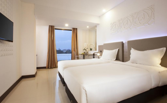 Tampilan Bedroom Hotel di Verse Hotel Cirebon