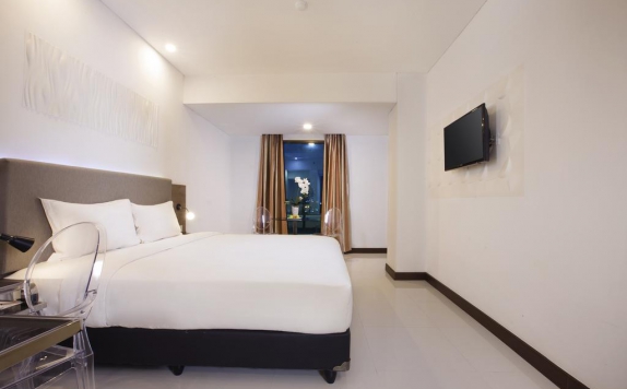 Tampilan Bedroom Hotel di Verse Hotel Cirebon