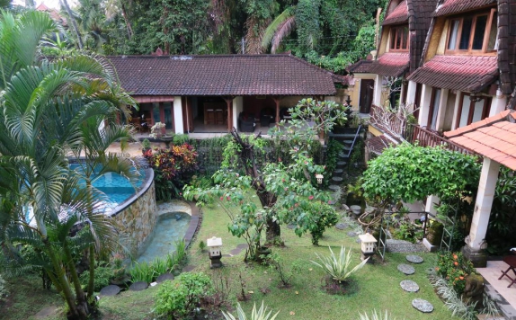 Tampilan Taman Hotel di Villa Jineng Ubud