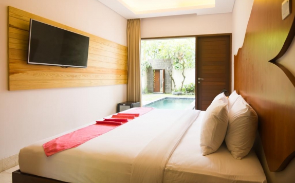 Tampilan Bedroom Hotel di Villa Savvoya Seminyak Bali
