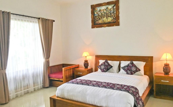 Tampilan Bedroom Hotel di Wana Ukir Ubud Villa