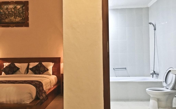 Tampilan Bedroom Hotel di Wana Ukir Ubud Villa